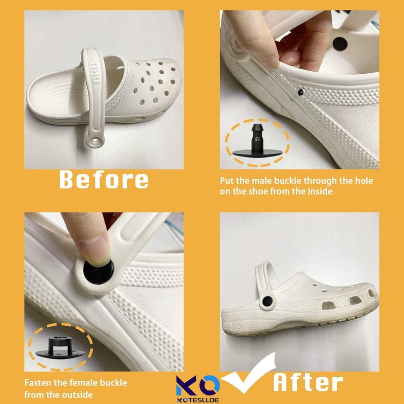 KOTESLLOE 8 Sets Replacement Rivets for Crocs, Replacement Parts for Crocs - Image 3